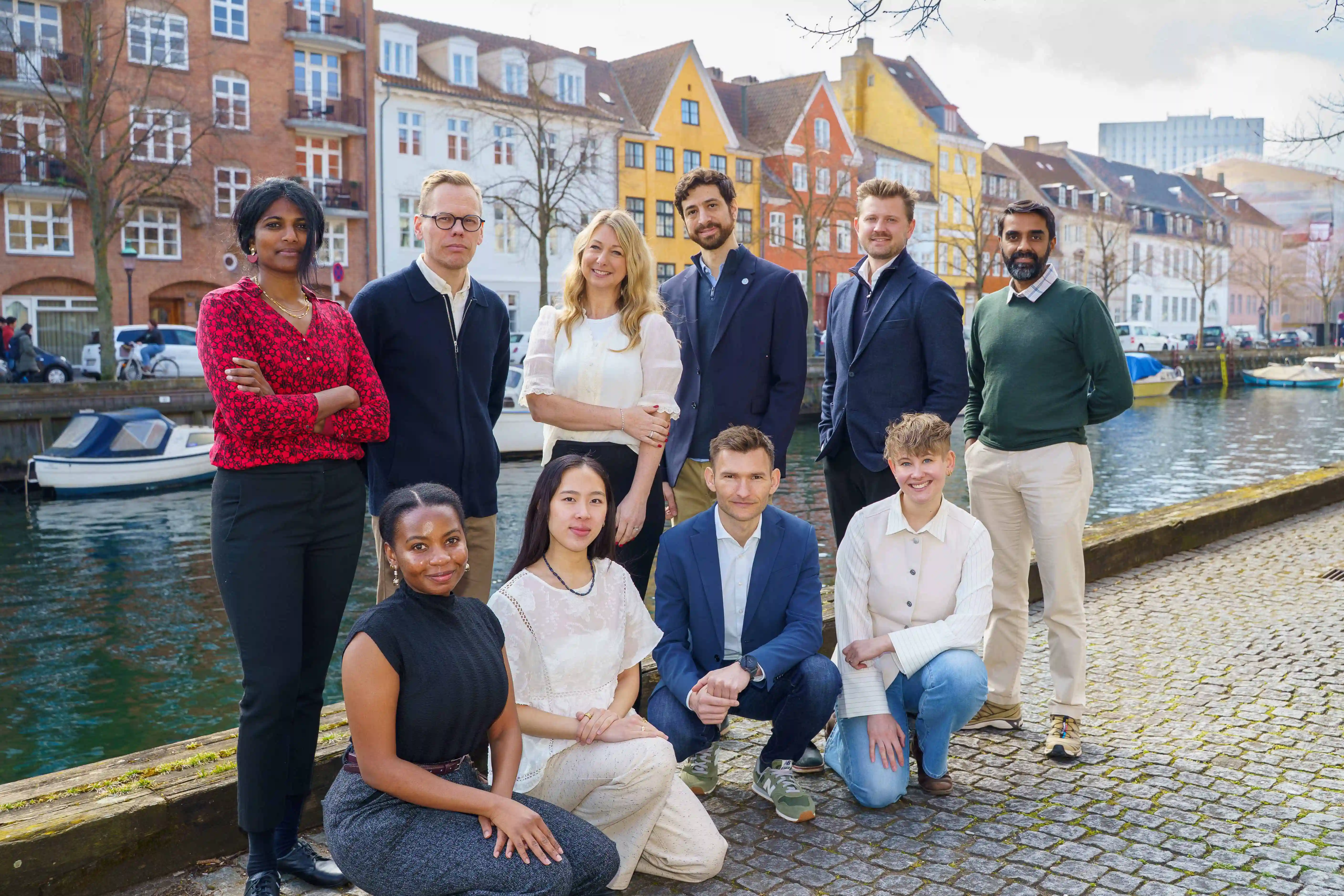 MACN team outdoors in Copenhagen after their headshot session
